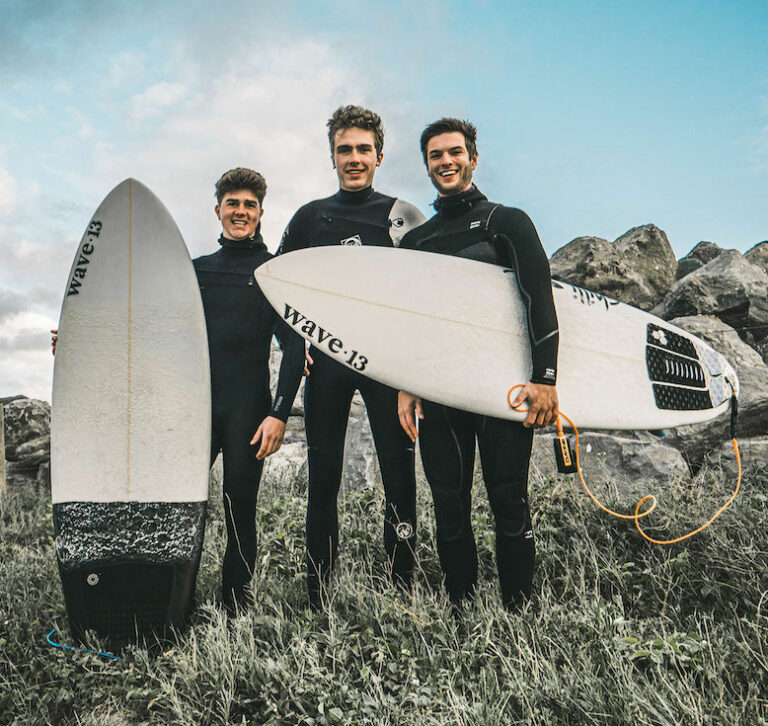 Gilles Vandegehuchte, Pieter De Malsche & Sébastiaan Bal, young founders of Wave Thirteen